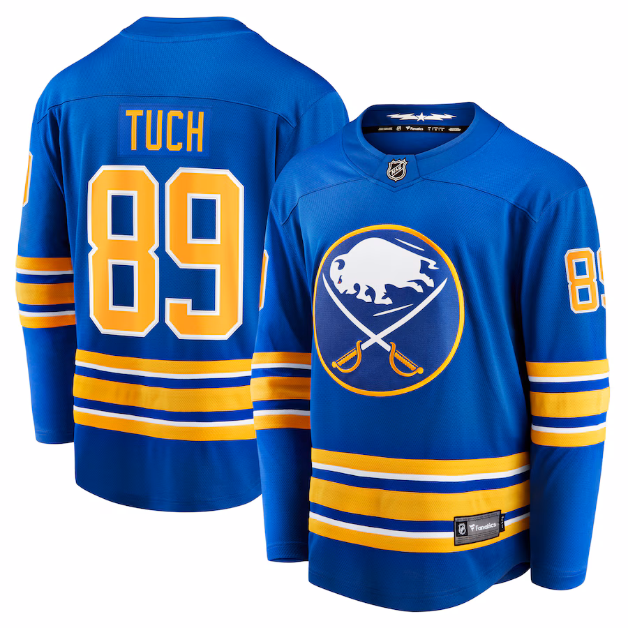 Men's Buffalo Sabres Alex Tuch Fanatics Royal Home Breakaway Player Jersey - SUjersey01