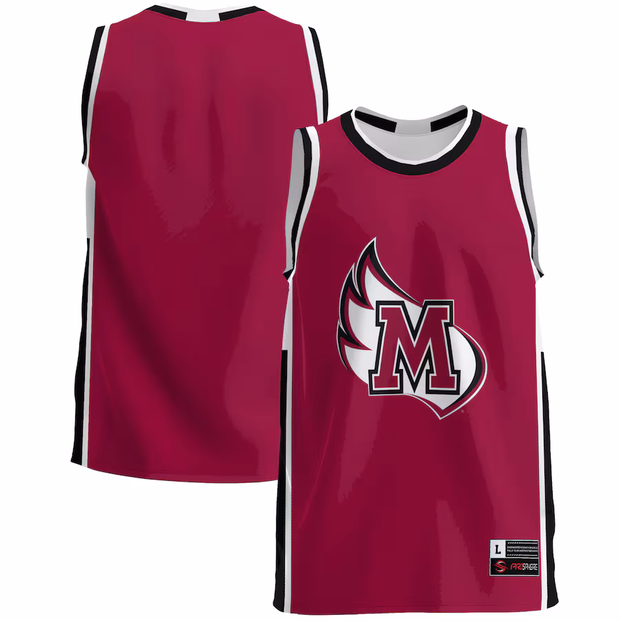 Men's GameDay Greats  Maroon Meredith College Avenging Angels  Lightweight Basketball Jersey - SUjersey01