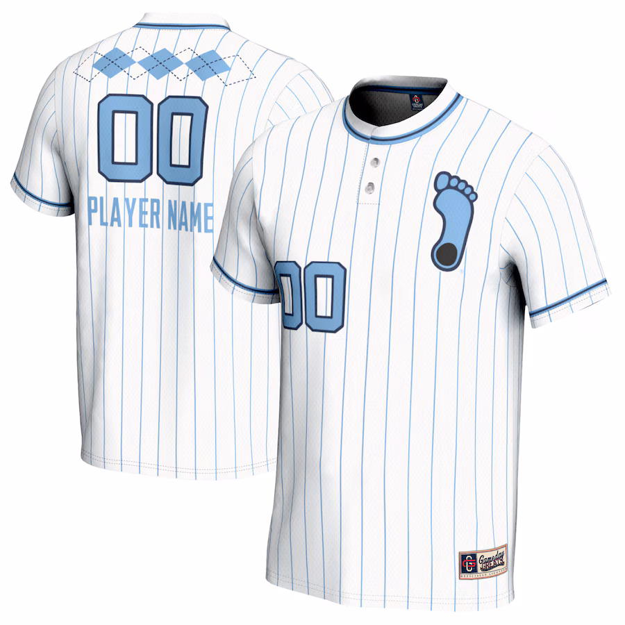 North Carolina Tar Heels GameDay Greats Youth NIL Pick-A-Player Lightweight Softball Jersey - White - SUjersey01