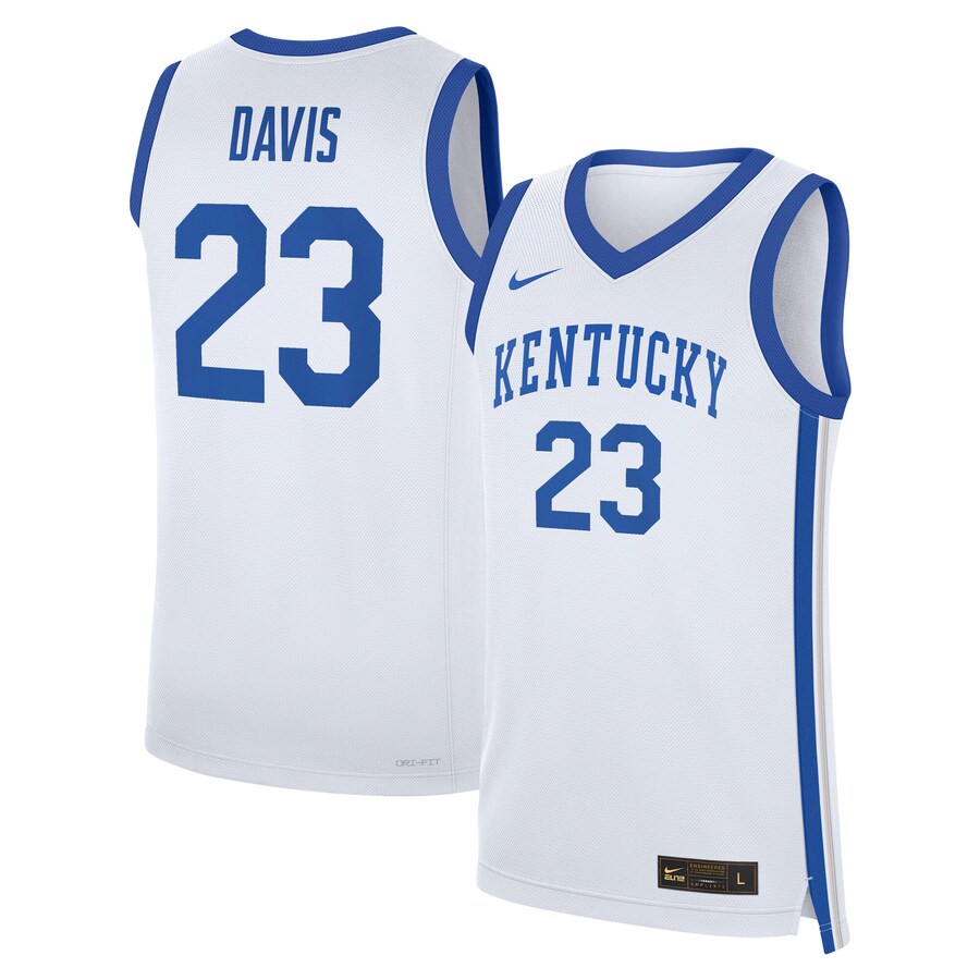 Men's Nike Anthony Davis White Kentucky Wildcats Performance Replica Basketball Jersey - SUjersey01