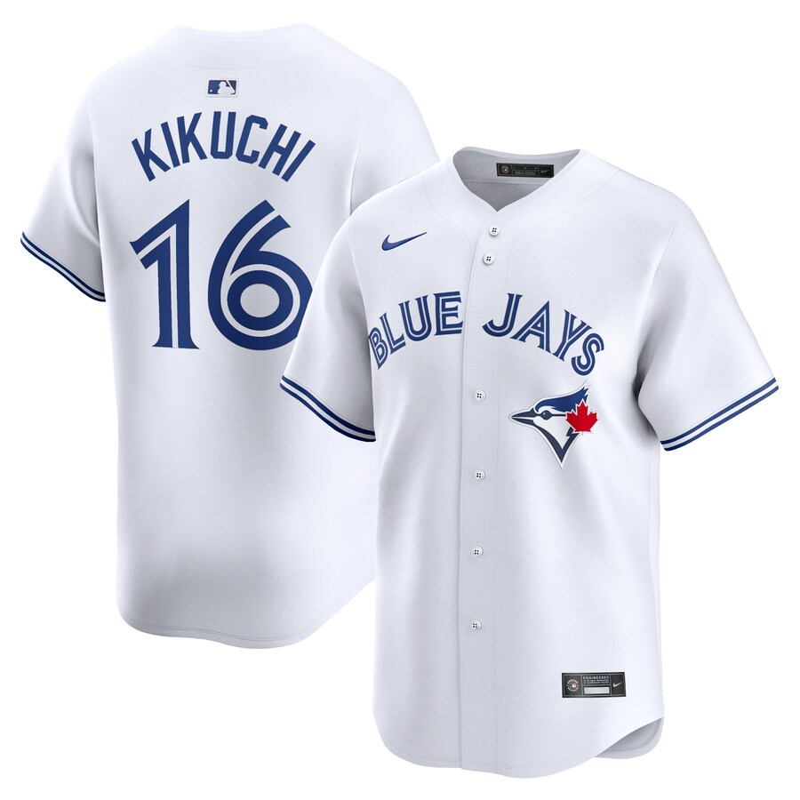 Men's Toronto Blue Jays Yusei Kikuchi Nike White Home Limited Player Jersey - SUjersey01