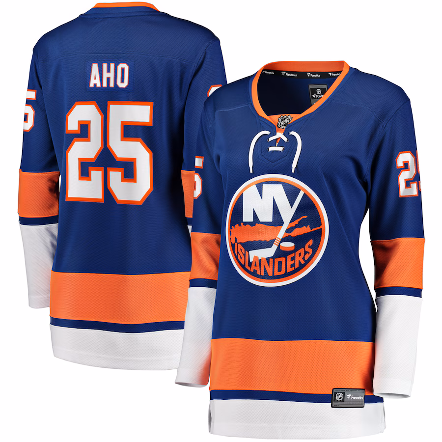 Women's New York Islanders Sebastian Aho Fanatics Royal Home Breakaway Player Jersey - SUjersey01