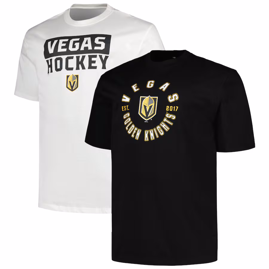 Men's Vegas Golden Knights Fanatics Big & Tall 2-Pack T-Shirt Set - SUjersey01