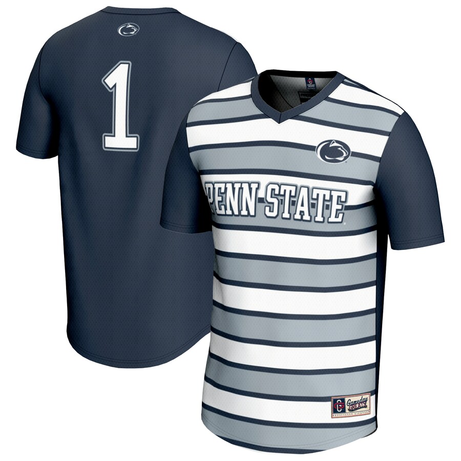 Youth GameDay Greats #1 Navy Penn State Nittany Lions Lightweight Soccer Fashion Jersey - SUjersey01
