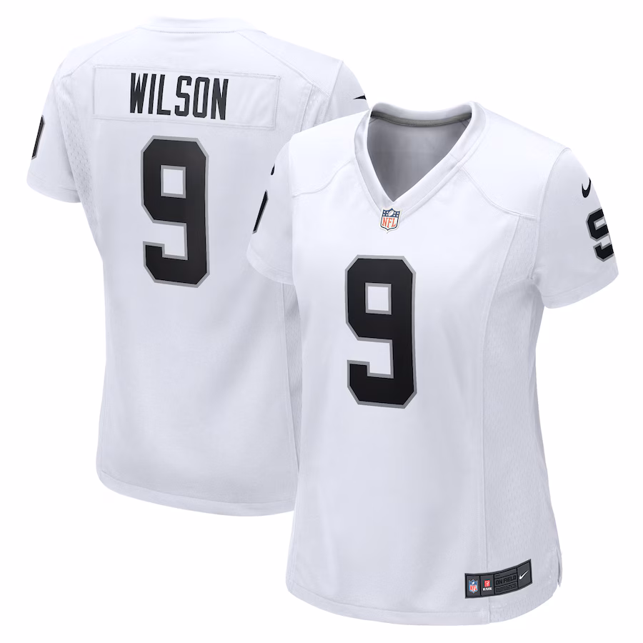 Women's Las Vegas Raiders Tyree Wilson Nike White Game Jersey - SUjersey01