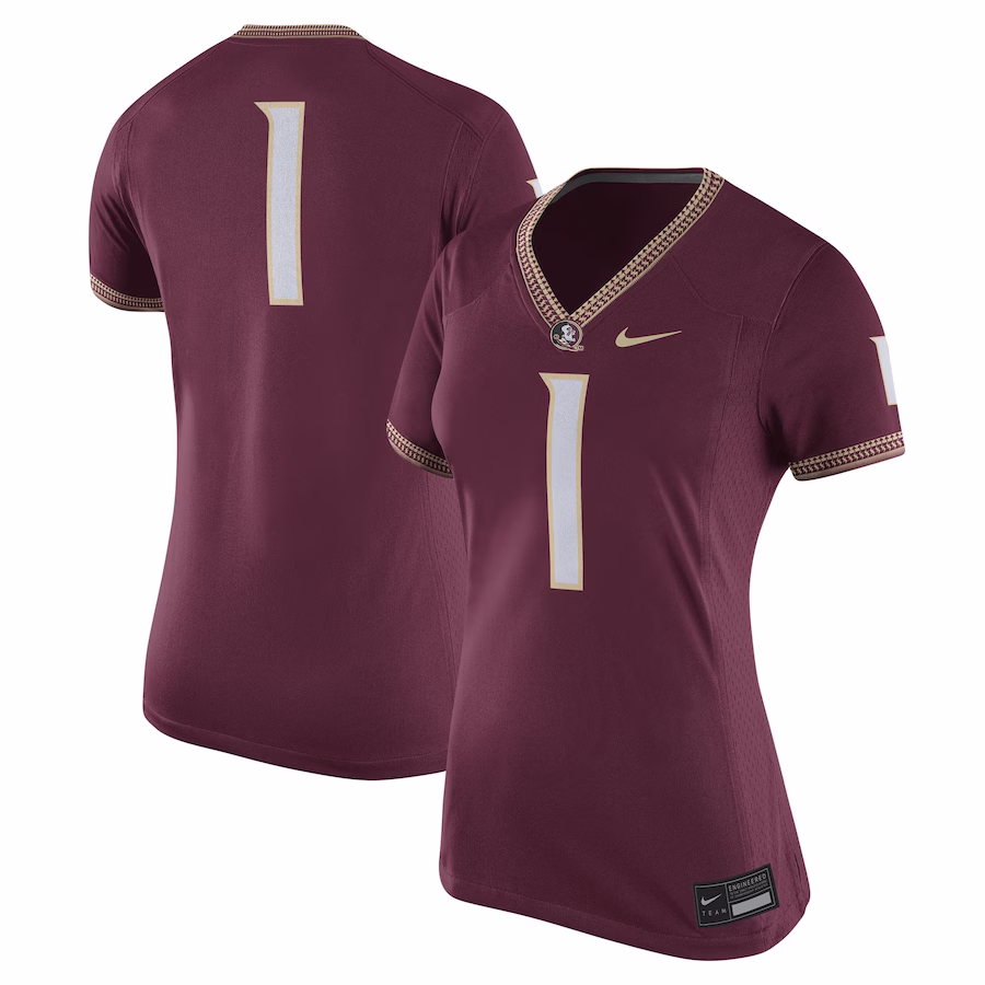 #1 Florida State Seminoles Nike Women's Game Jersey - Garnet - SUjersey01