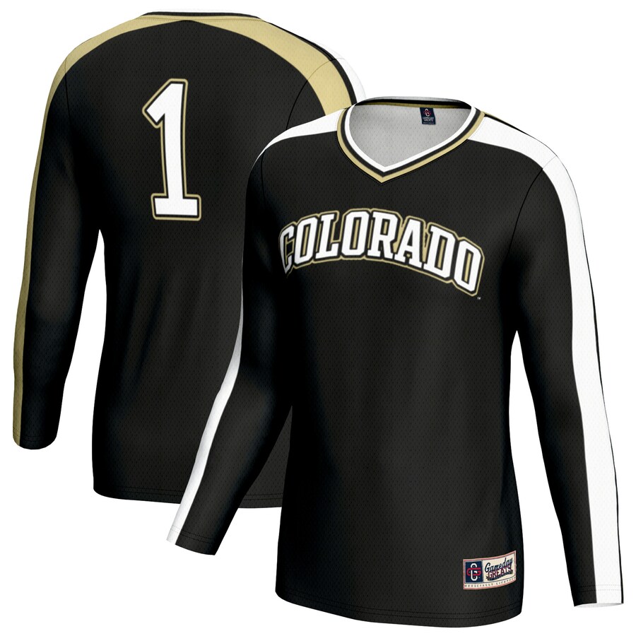 Unisex GameDay Greats Black Colorado Buffaloes #1 Lightweight Volleyball Fashion Jersey - SUjersey01