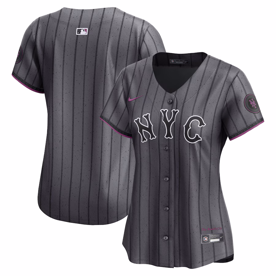 Women's New York Mets Nike Gray City Connect Limited Jersey - SUjersey01