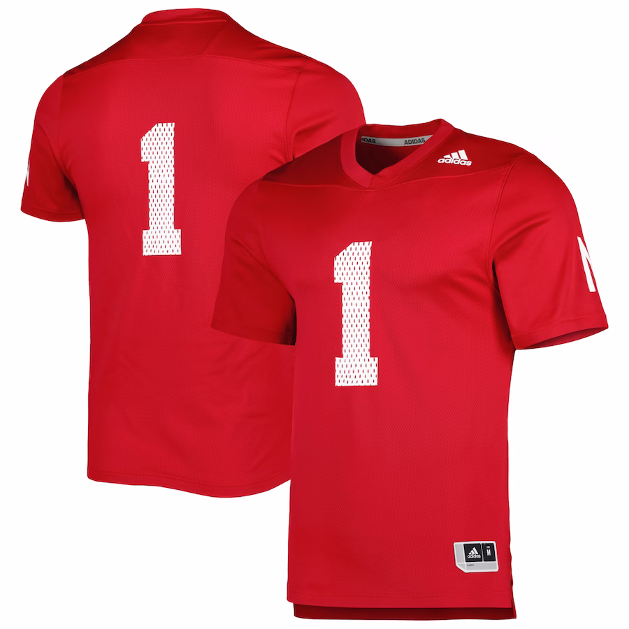 Nebraska Huskers adidas 1983 Scoring Explosion Replica Jersey - Scarlet - SUjersey01