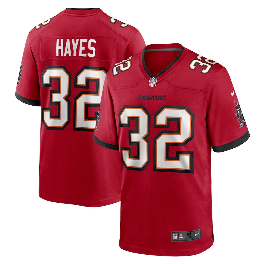 Men's Tampa Bay Buccaneers Josh Hayes Nike  Red  Game Jersey - SUjersey01