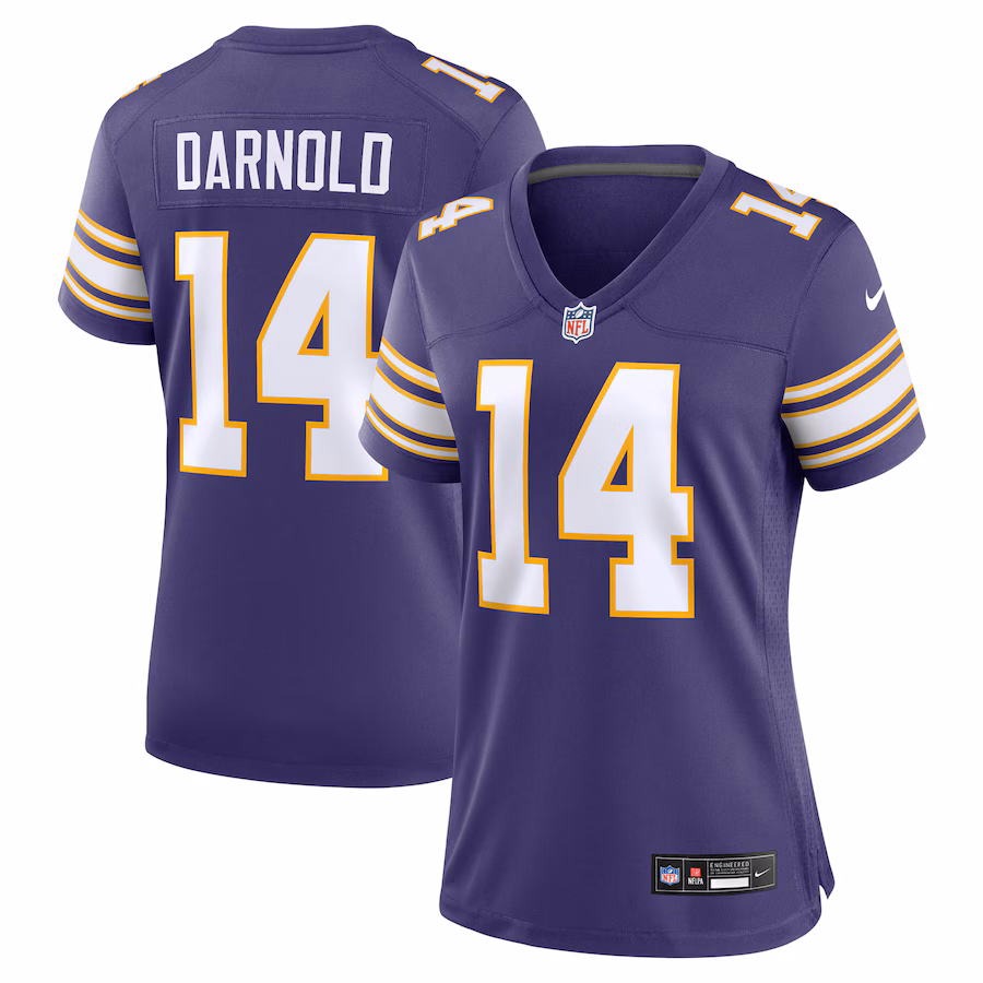 Women's Minnesota Vikings Sam Darnold Nike Purple Alternate Game Jersey - SUjersey01