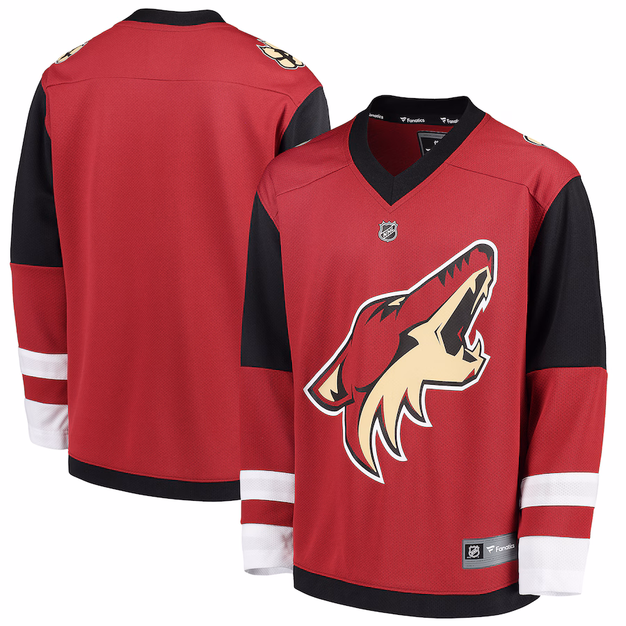 Youth Arizona Coyotes Fanatics Red Home Replica Blank Jersey - SUjersey01