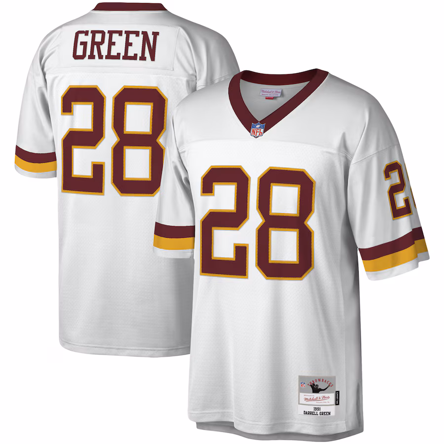 Men's Washington Football Team Darrell Green Mitchell & Ness White Legacy Replica Jersey - SUjersey01
