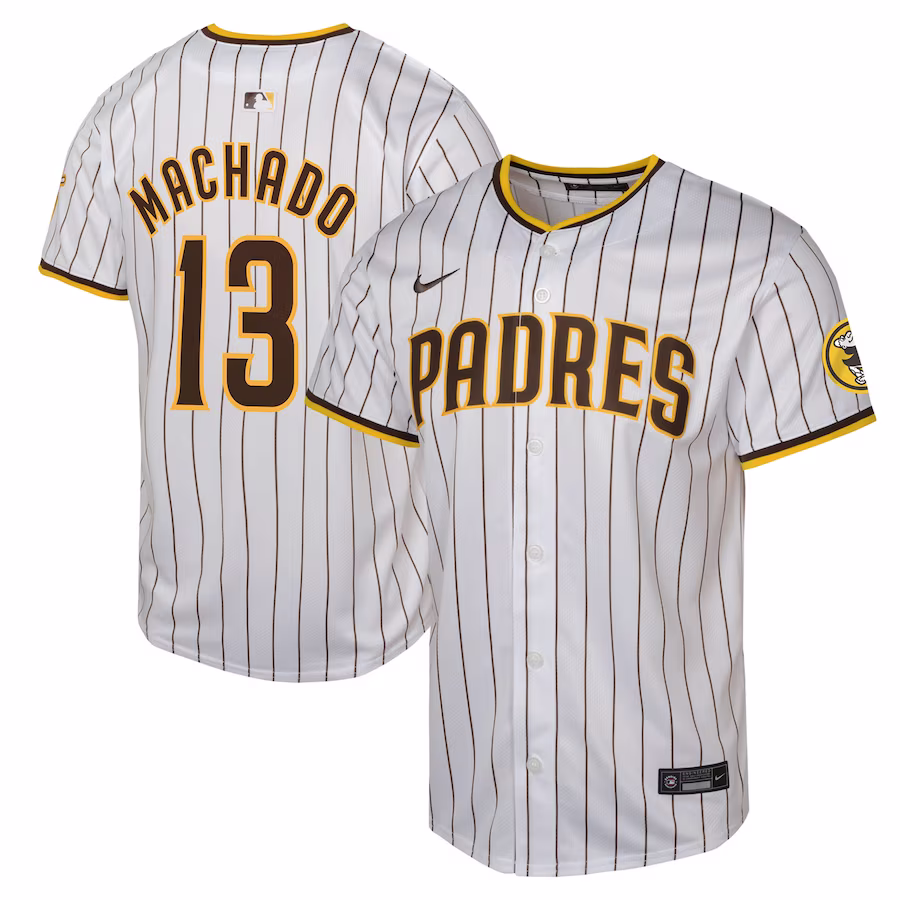 Youth San Diego Padres Manny Machado Nike White Home Limited Player Jersey - SUjersey01