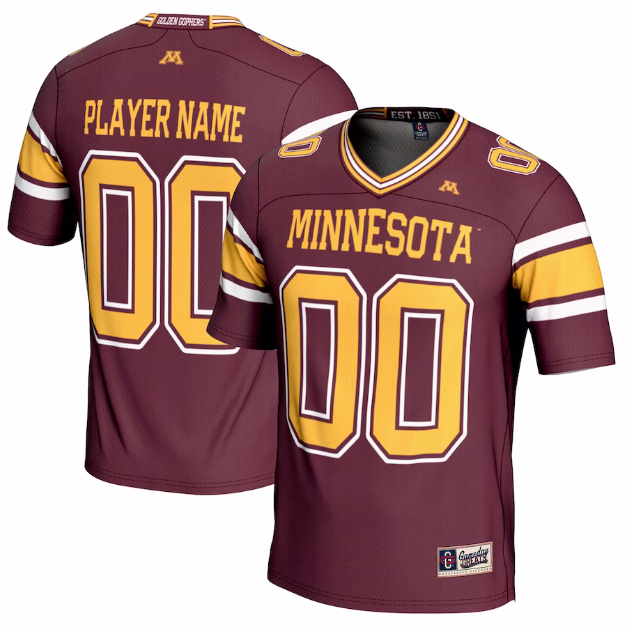 Minnesota Golden Gophers GameDay Greats NIL Pick-A-Player Football Jersey – Maroon - SUjersey01