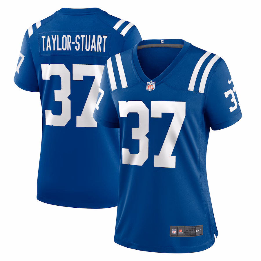 Women's Indianapolis Colts Isaac Taylor-Stuart Nike  Royal Team Game Jersey - SUjersey01