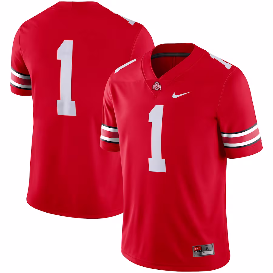 #1 Ohio State Buckeyes Nike Game Jersey - Scarlet - SUjersey01