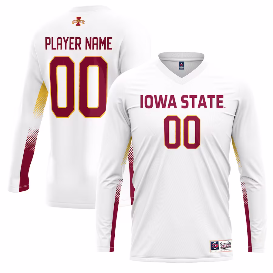 Iowa State Cyclones GameDay Greats Youth NIL Lightweight Volleyball Jersey - White - SUjersey01