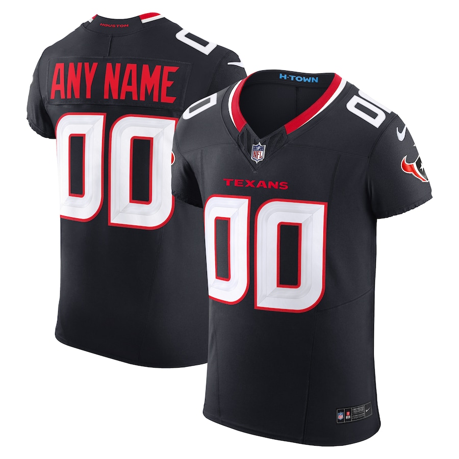 Men's Houston Texans Nike Navy Team Vapor F.U.S.E. Elite Custom Jersey - SUjersey01