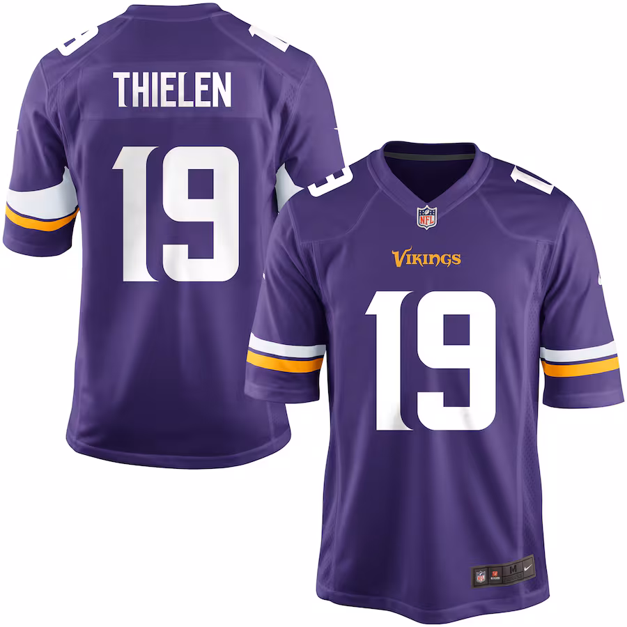 Nike Youth Minnesota Vikings Adam Thielen Team Color Game Jersey - SUjersey01
