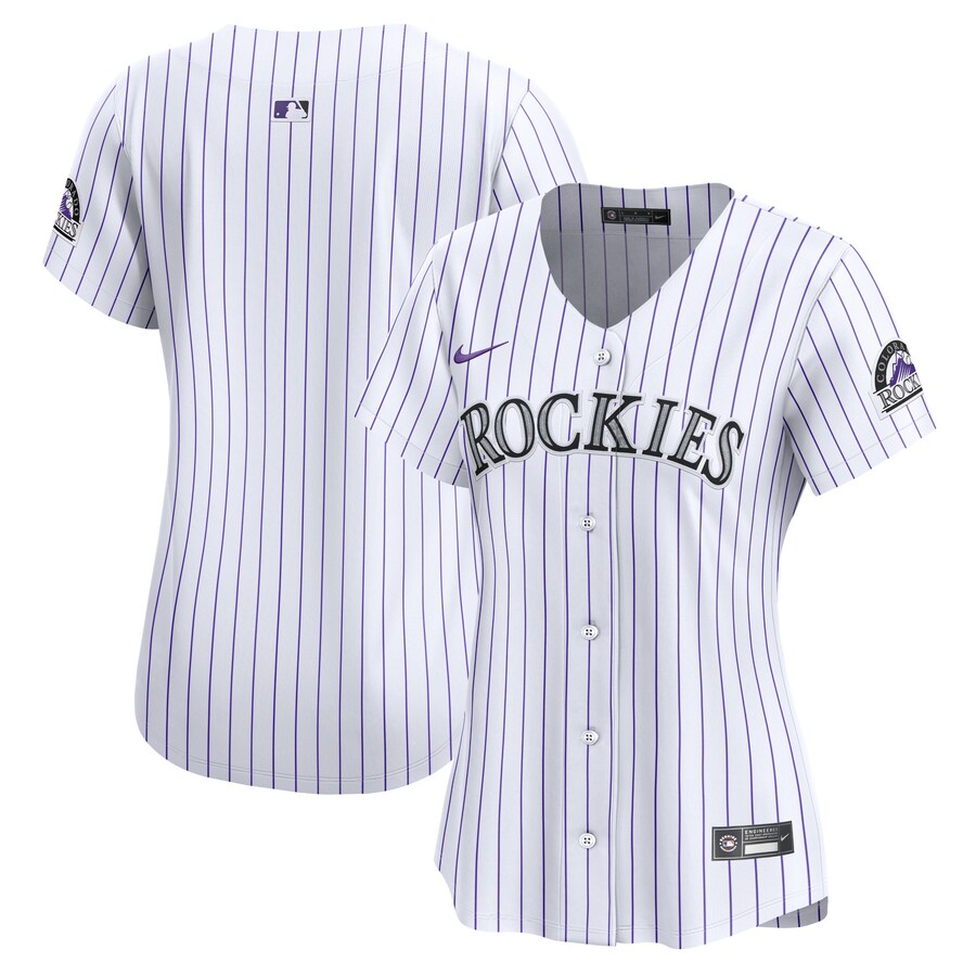 Women's Colorado Rockies Nike White Home Limited Jersey - SUjersey01