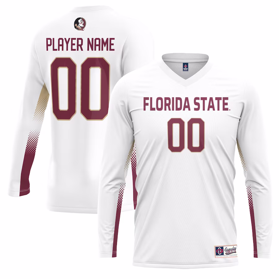 Florida State Seminoles GameDay Greats Youth NIL Lightweight Volleyball Jersey - White - SUjersey01