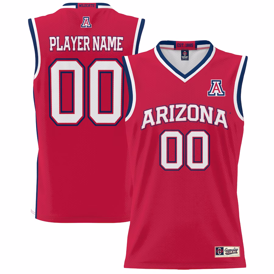 Arizona Wildcats GameDay Greats Youth NIL Pick-A-Player Lightweight Basketball Jersey - Red - SUjersey01
