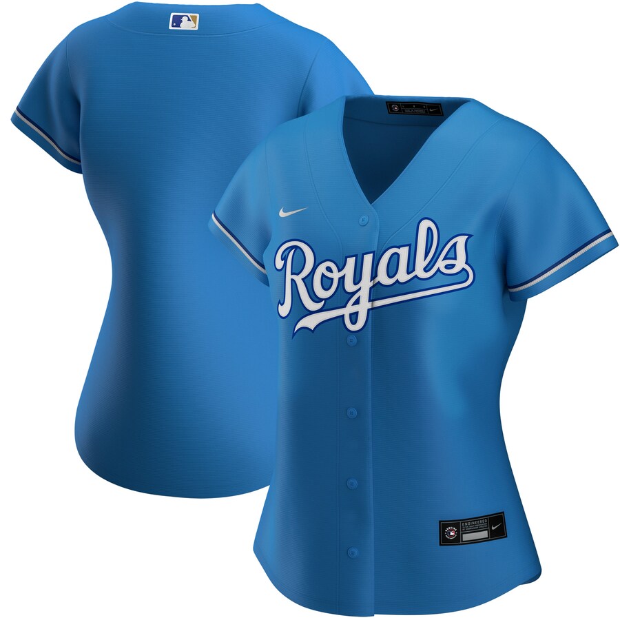Women's Kansas City Royals Nike Light Blue Alternate Replica Team Jersey - SUjersey01