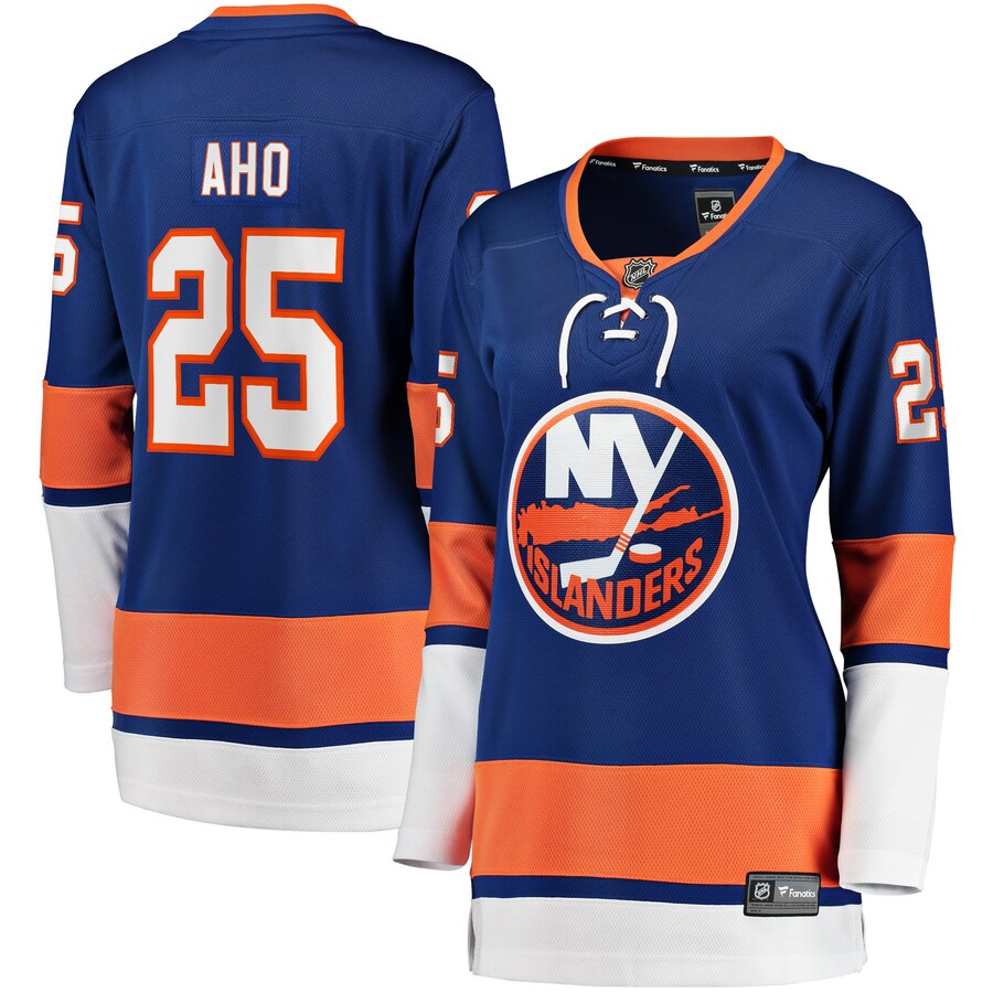 Women's New York Islanders Sebastian Aho Fanatics Branded Royal Home Breakaway Player Jersey - SUjersey01