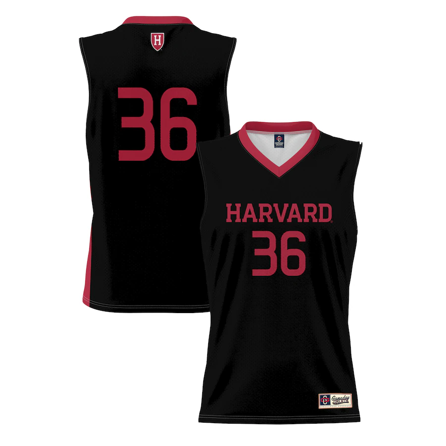 Youth GameDay Greats #36 Black Harvard Crimson Lightweight Basketball Jersey - SUjersey01