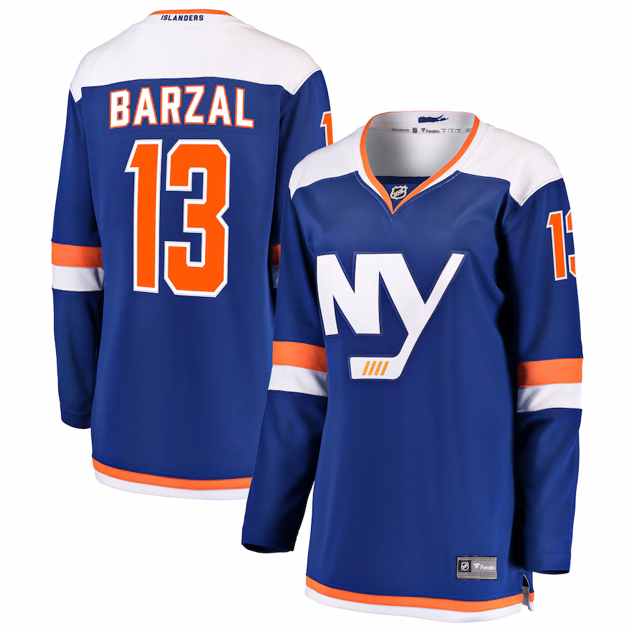 Women's New York Islanders Mathew Barzal Fanatics Blue Alternate Breakaway Jersey - SUjersey01