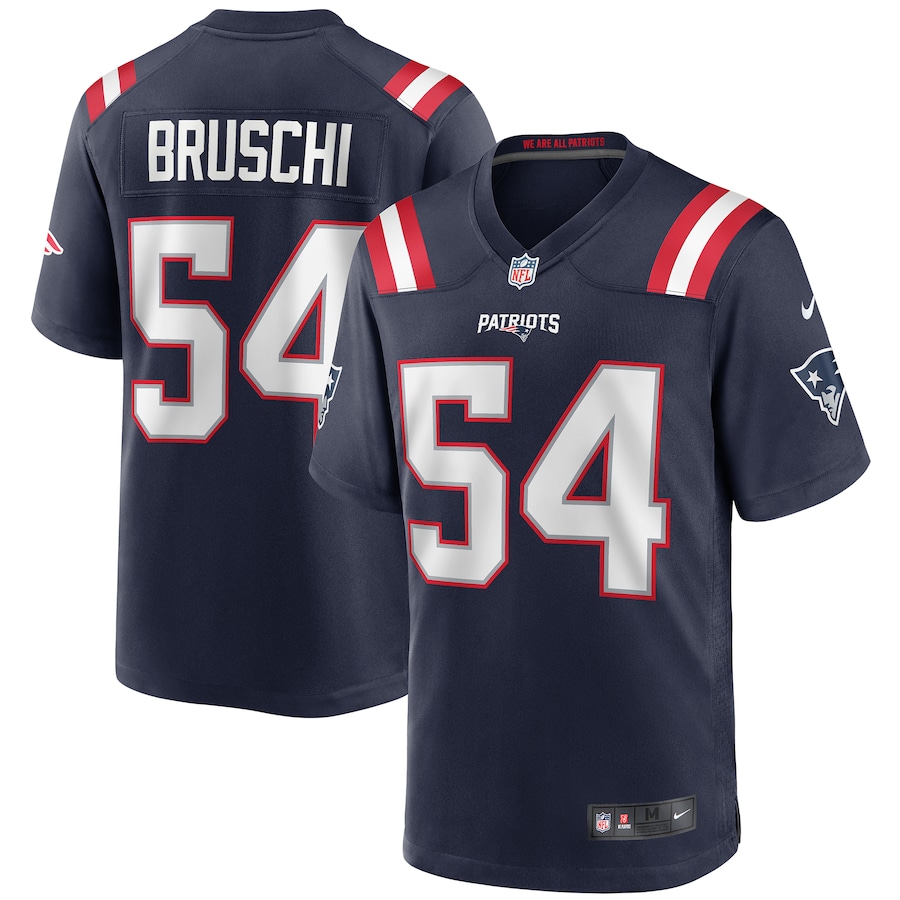 Men's New England Patriots Tedy Bruschi Nike Navy Game Retired Player Jersey - SUjersey01