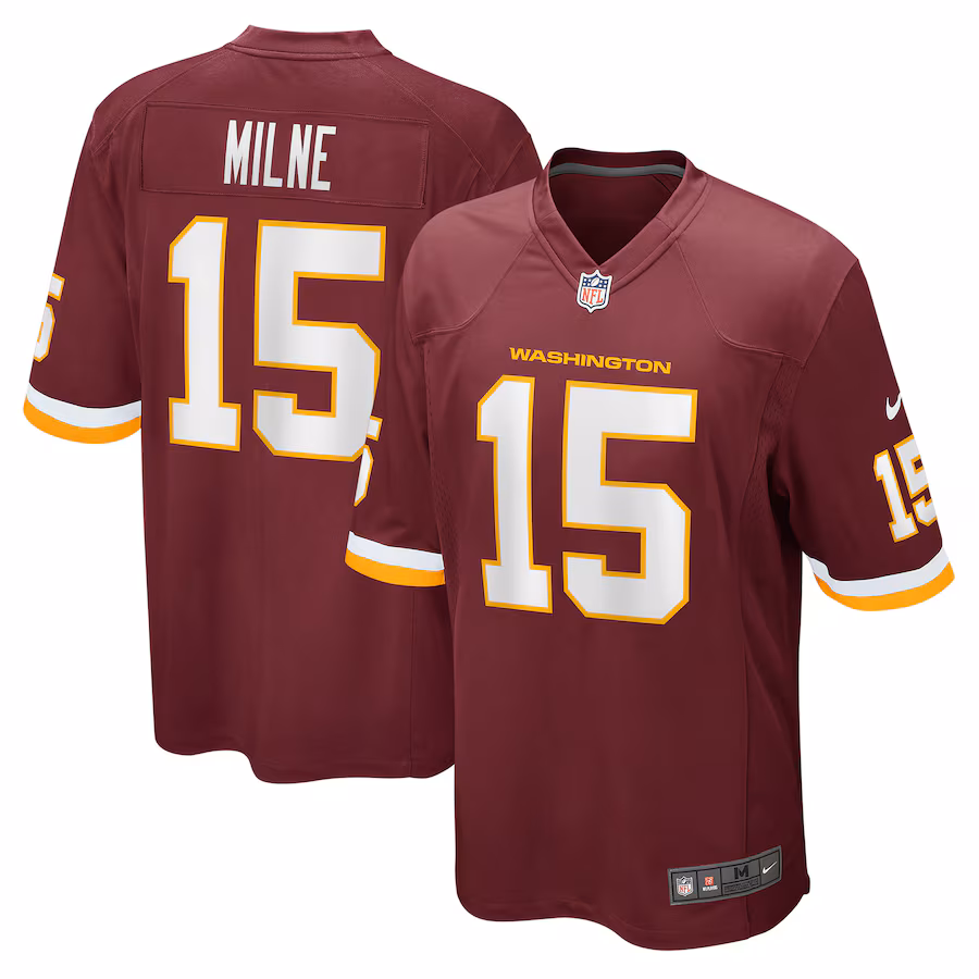 Men's Washington Football Team Dax Milne Nike Burgundy Player Game Jersey - SUjersey01