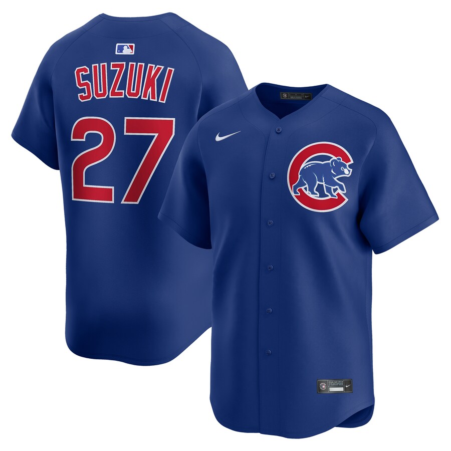 Men's Chicago Cubs Seiya Suzuki Nike Royal Alternate Limited Jersey - SUjersey01