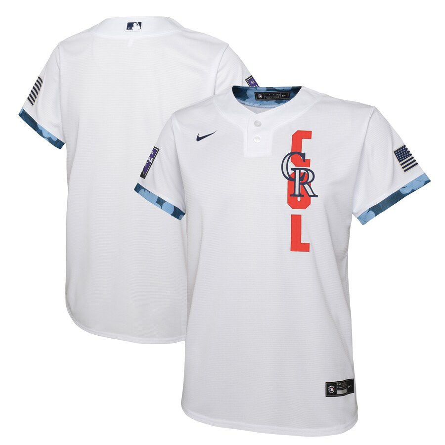 Youth Colorado Rockies Nike White 2021 MLB All-Star Game Jersey - SUjersey01