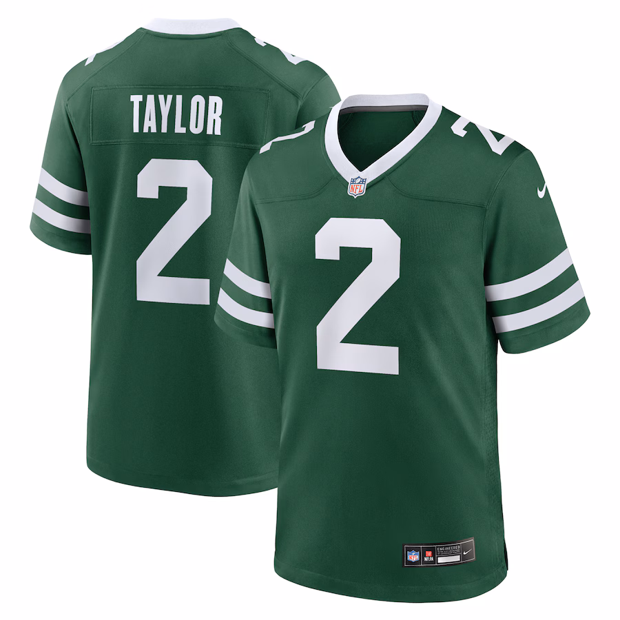 Men's New York Jets Tyrod Taylor Nike Legacy Green Team Game Jersey - SUjersey01