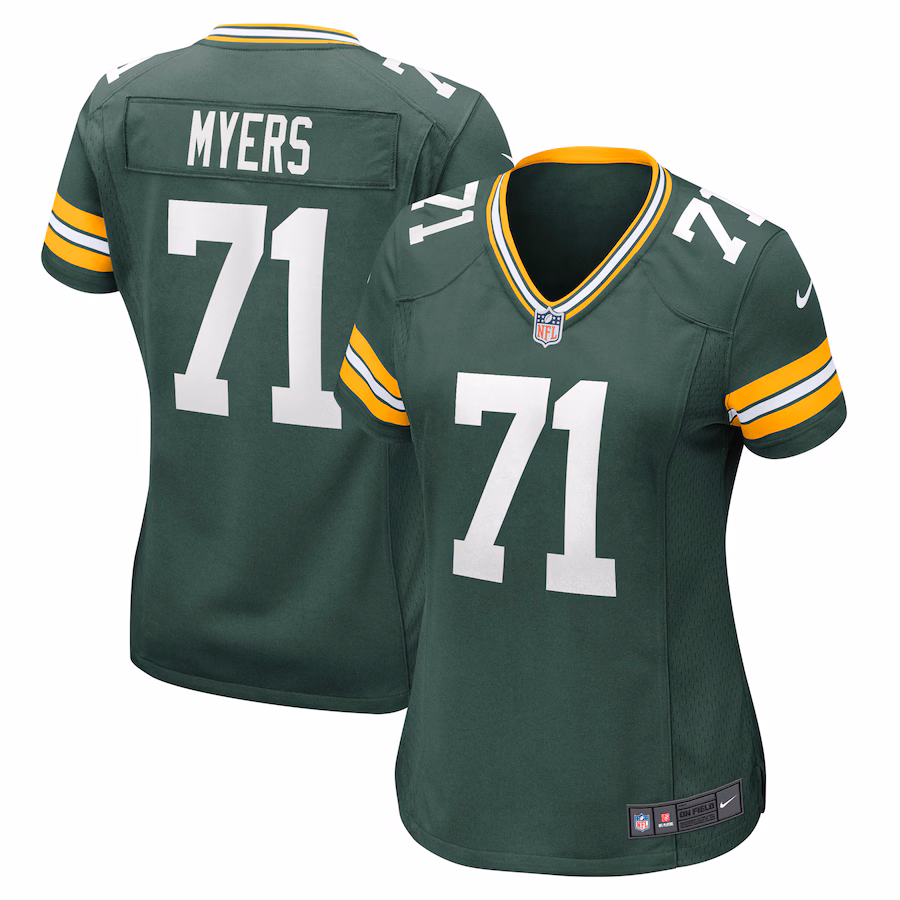 Women's Green Bay Packers Josh Myers Nike Green Nike Game Jersey - SUjersey01