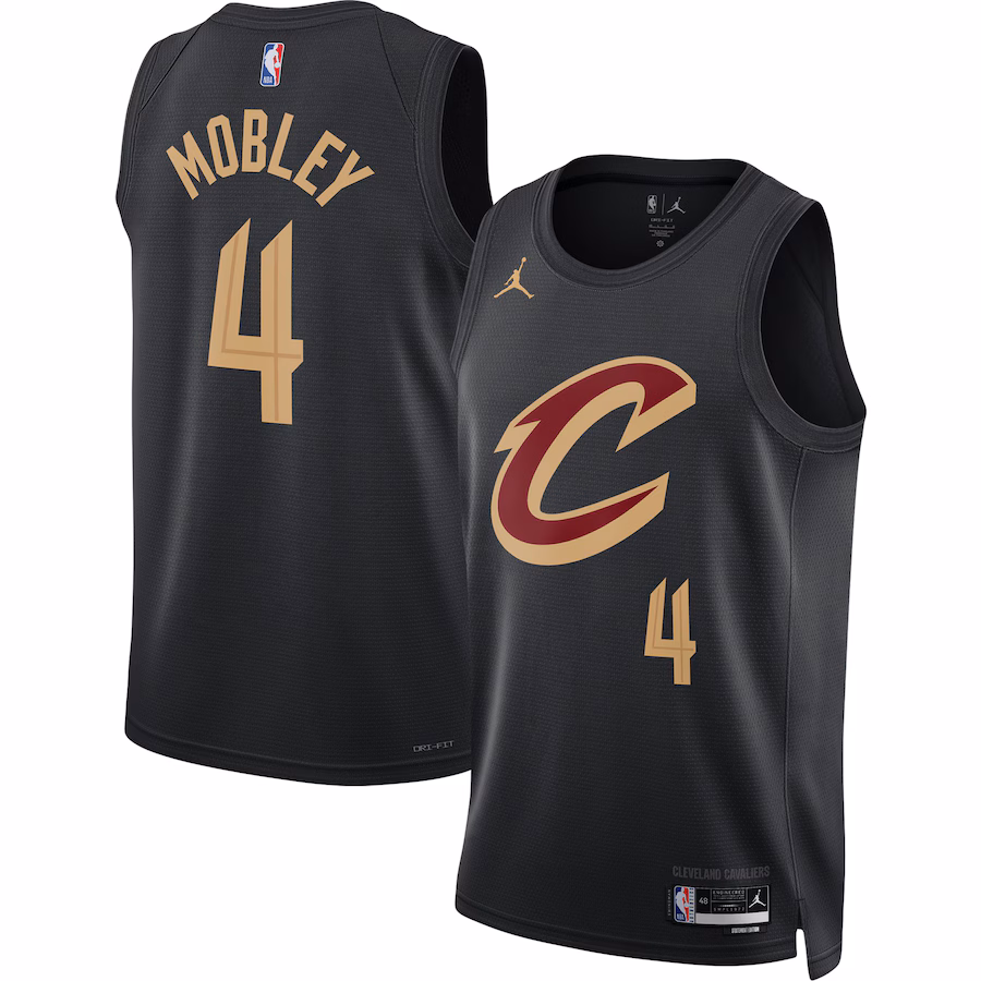 Unisex Cleveland Cavaliers Evan Mobley Jordan Brand Black Swingman Jersey - Statement Edition - SUjersey01