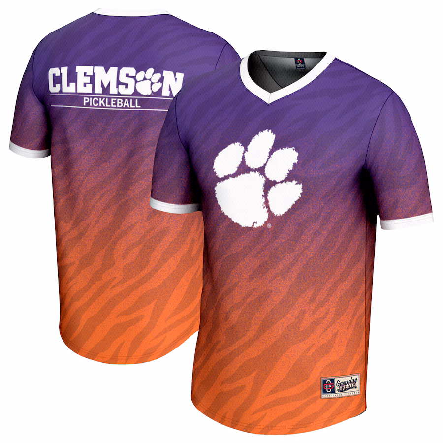 Clemson Tigers GameDay Greats Youth Lightweight Pickleball Jersey - Purple - SUjersey01