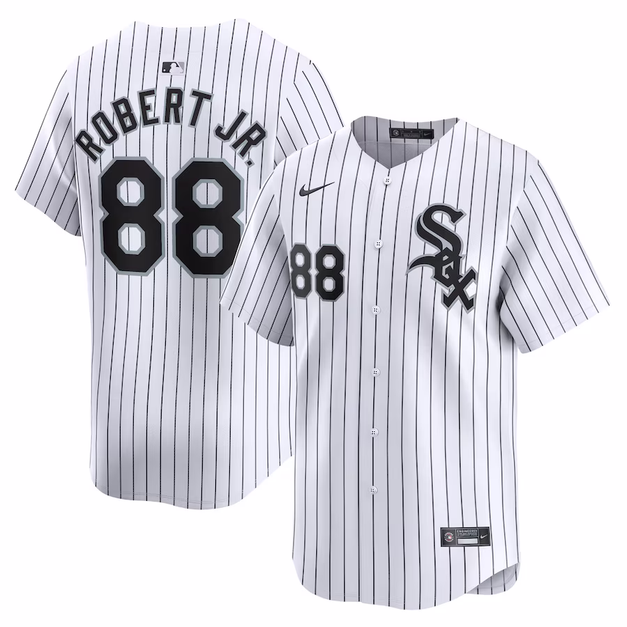 Men's Chicago White Sox Luis Robert Jr. Nike White Home Limited Player Jersey - SUjersey01