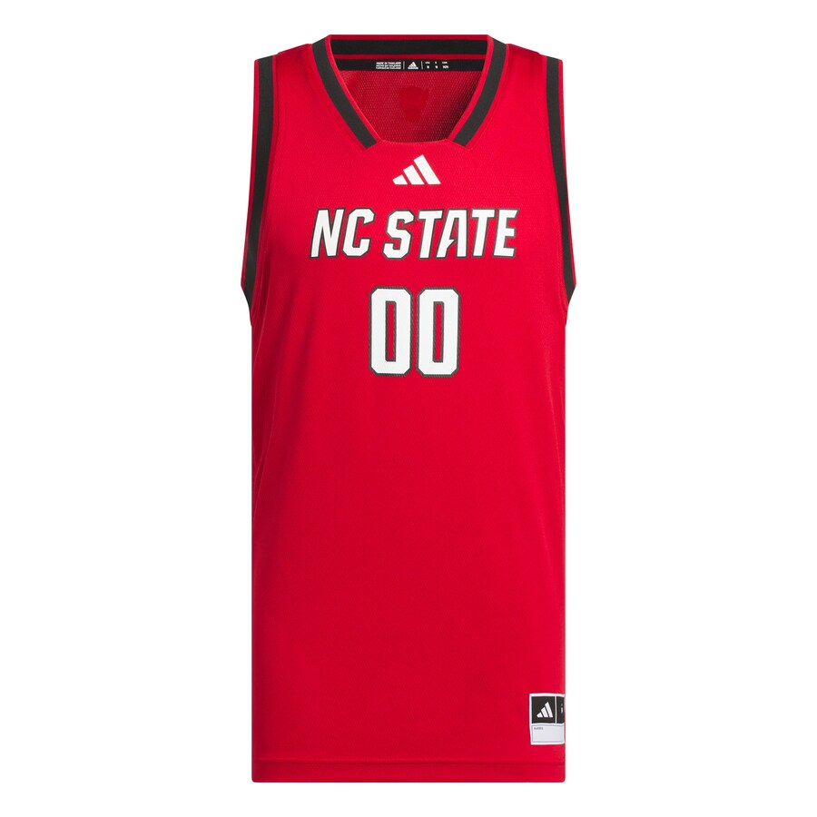 Men's adidas #00 Red NC State Wolfpack Replica Swingman Jersey - SUjersey01