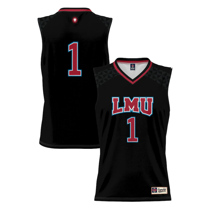 Men's GameDay Greats #1 Black Loyola Marymount Lions Lightweight Basketball Jersey - SUjersey01