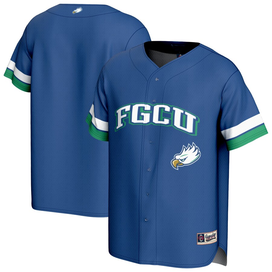Youth GameDay Greats Blue Florida Gulf Coast Eagles Baseball Jersey - SUjersey01