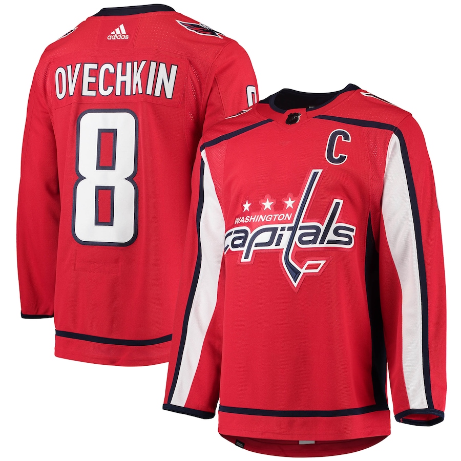 Men's Washington Capitals Alexander Ovechkin adidas Red Home Primegreen Authentic Player Jersey - SUjersey01