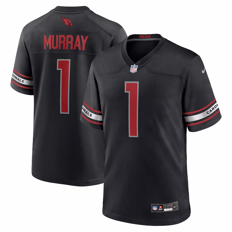 Men's Arizona Cardinals Kyler Murray Nike Black Game Jersey - SUjersey01