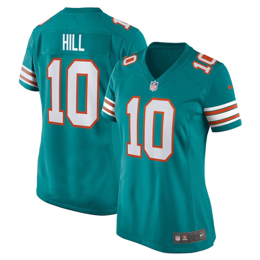 Women's Miami Dolphins Tyreek Hill Nike Aqua Alternate Game Jersey - SUjersey01