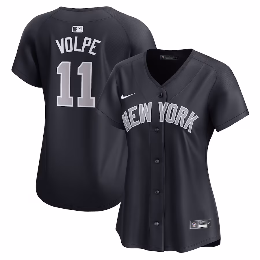 Women's New York Yankees Anthony Volpe Nike Navy Alternate Limited Player Jersey - SUjersey01