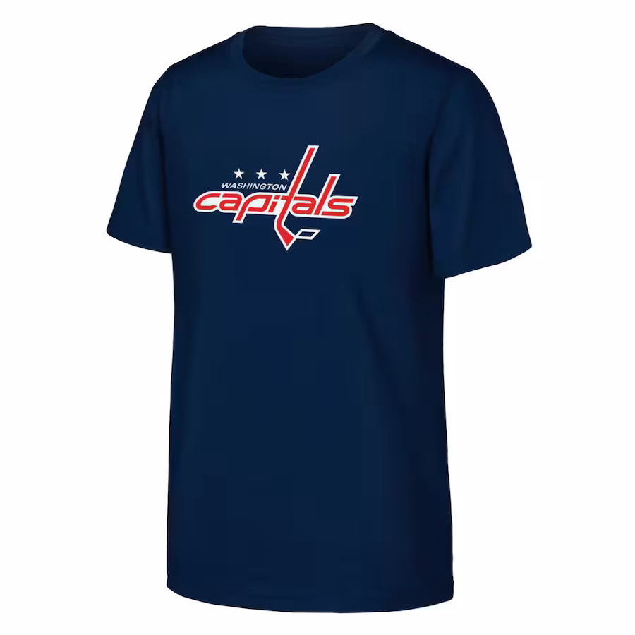Youth Washington Capitals Navy Primary Logo T-Shirt - SUjersey01