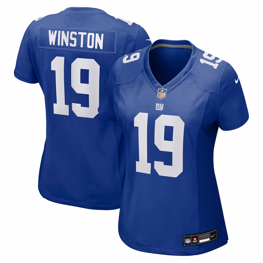 Women's New York Giants Jameis Winston Nike Royal Team Game Jersey - SUjersey01