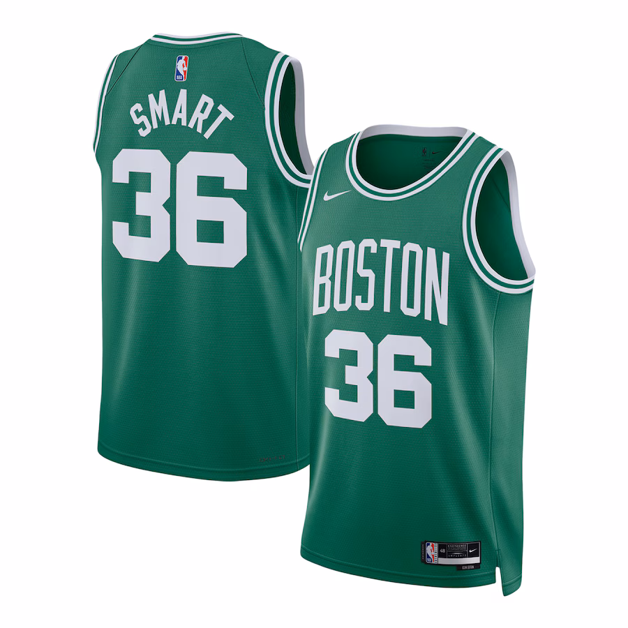Unisex Boston Celtics Marcus Smart Nike Kelly Green Swingman Jersey - Icon Edition - SUjersey01